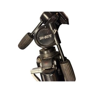 Slik 505QF Video‎ Tripod w/ SH-807E Fluid Pan Tilt Head Japan Made Camera Stand